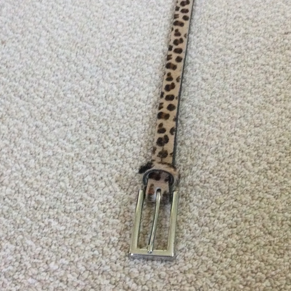 Banana Republic leopard belt in medium.